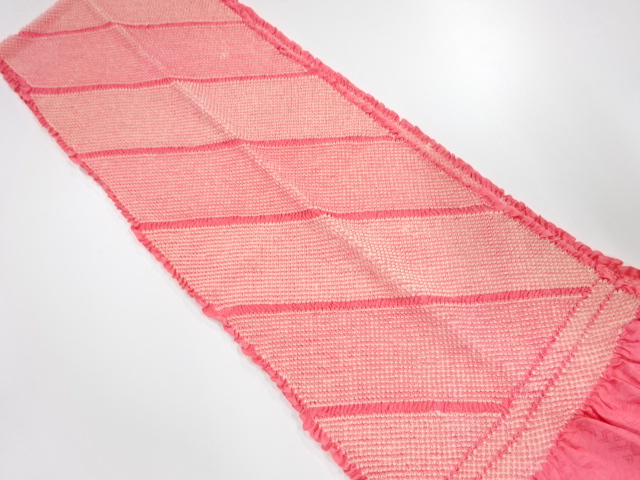 正絹　振袖用　絞り　帯揚げ